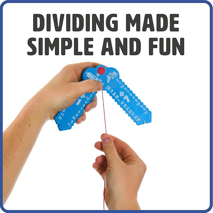 Learning Wrap-Ups Division Keys - Self Correcting Math Tool for Kids Grade Level 2-6