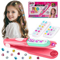 Hair Gem Stamper Kit, Bling Hair Jewels for Girls Toys, Hair Styling Tool with Reusable Shining Diamonds, Birthday Gifts Toys for Girls