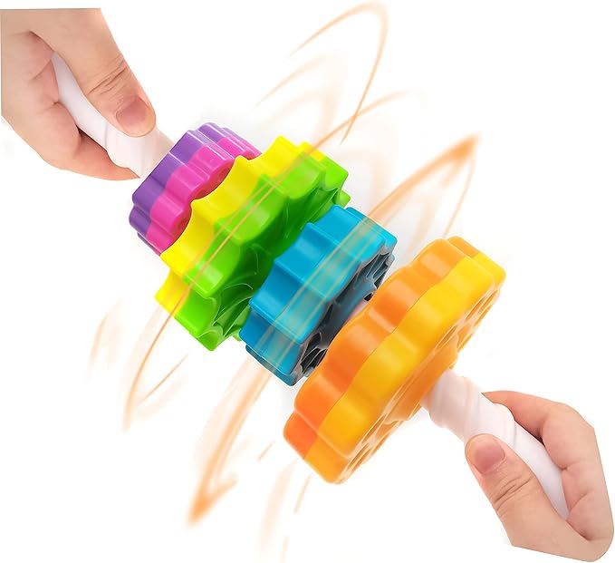 LBAIBB (1 PCS Spinning Stacking Toy,Spin Toy for Toddlers 1-3,Sensory Toys for Toddlers 1-3,Rainbow Spin Tower,Autism Spin Stack Toys,Suitable for Gifts for Boys and Girl