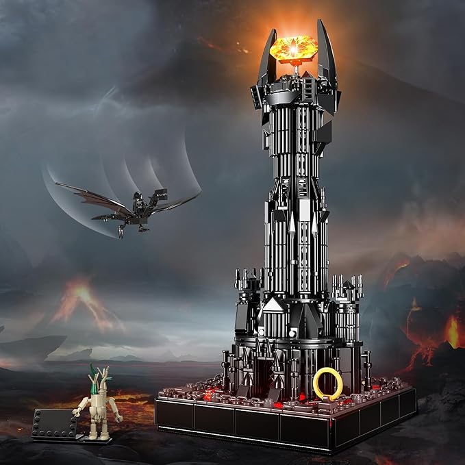 VONADO Dark Tower Building Set, Compatible with Magic Castle Block Set, Castle Architecture Bricks with LED Lights, Collection Gift for Adult and Film Fans, Great Toy for Kids 8-14 (779 PCS)