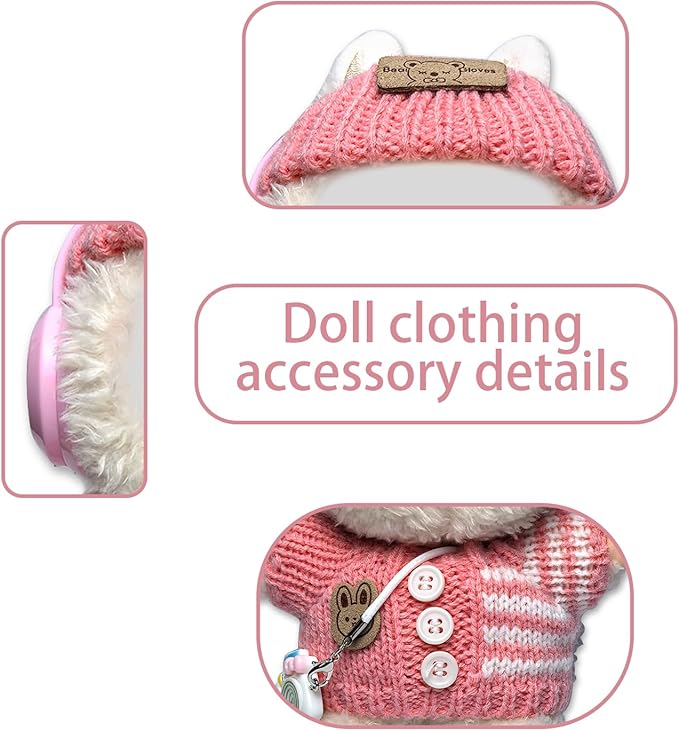 17cm Doll Clothes Set Fashion Doll Clohtes with Accessories of Doll Clothing Suitable for Various Outfits of Dolls (Style N)
