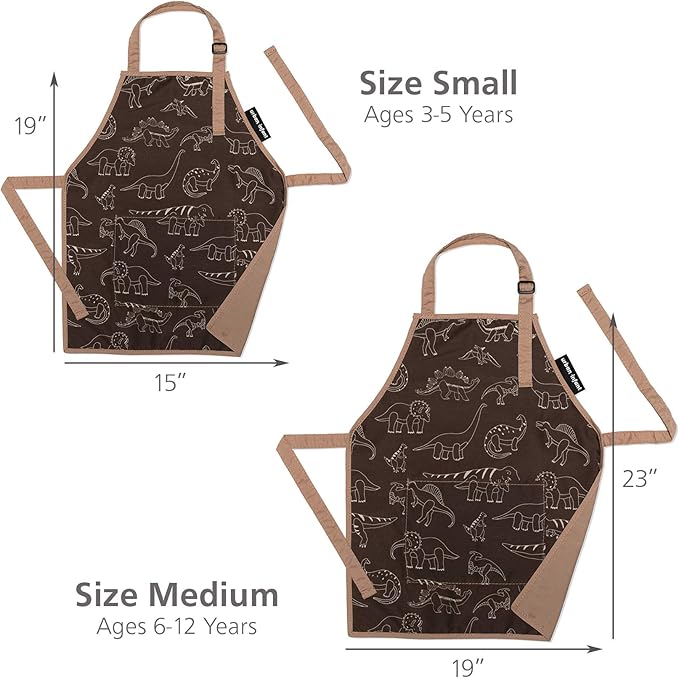 Urban Infant Little Helper Kids Apron - Children's Cooking Art Gardening - Great Gift for Toddler Boys and Girls