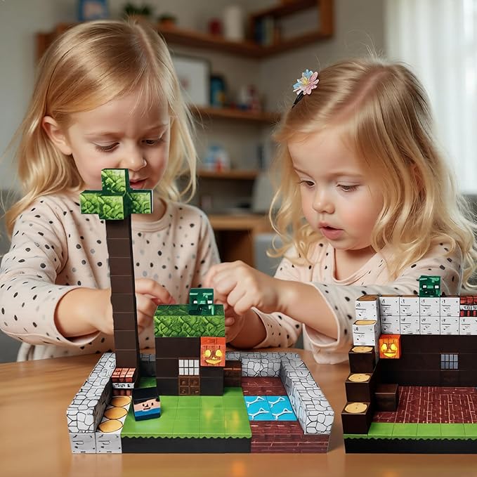 Dyale 150PCS Magnetic Building Blocks,Construction Stacking Toys,Suitable for Ages 6 and Up for Boys Girls