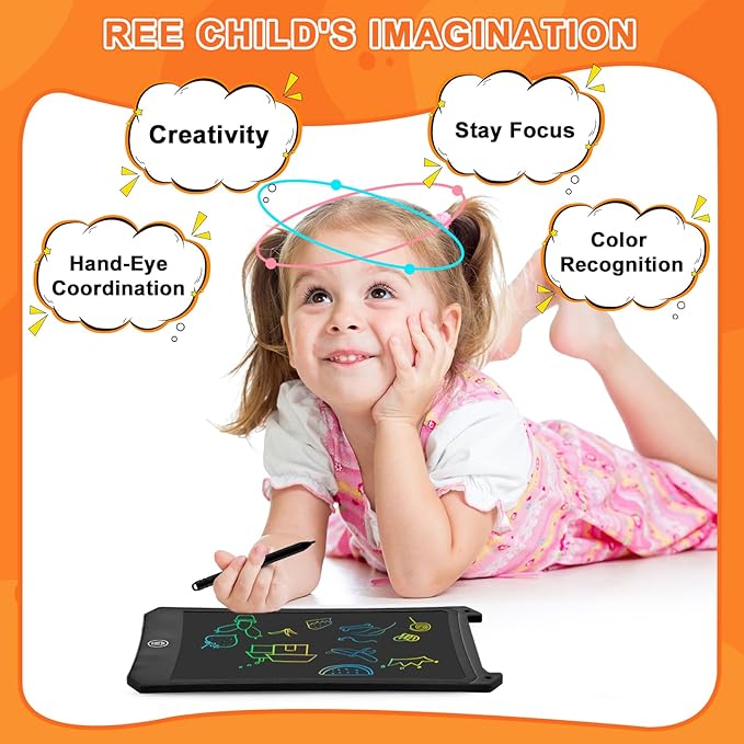 cimetech LCD Writing Tablet, 2 Pack Toddler Kids Toys, 8.5 Inch Drawing Pad, Travel Essentials Airplane Toys Road Trip Activities, Birthday Gifts for Girls Boys Age 3-8, Black and White