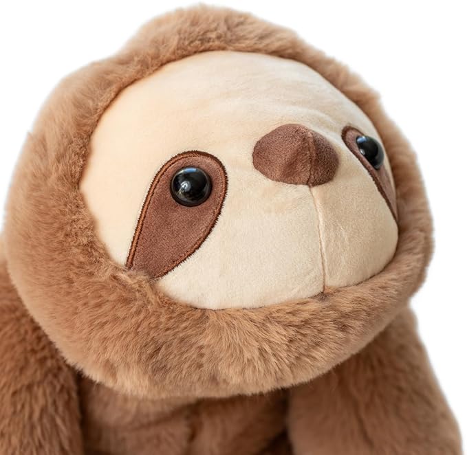 Sloth Sensory Weighted Vibrating Pillow, Pressure Activated for Kids Adults, Plush Minky Soft Size: 11 by 20 inches Pillow Animal, Calming Therapy for Focus and Balance for Gift Birthday