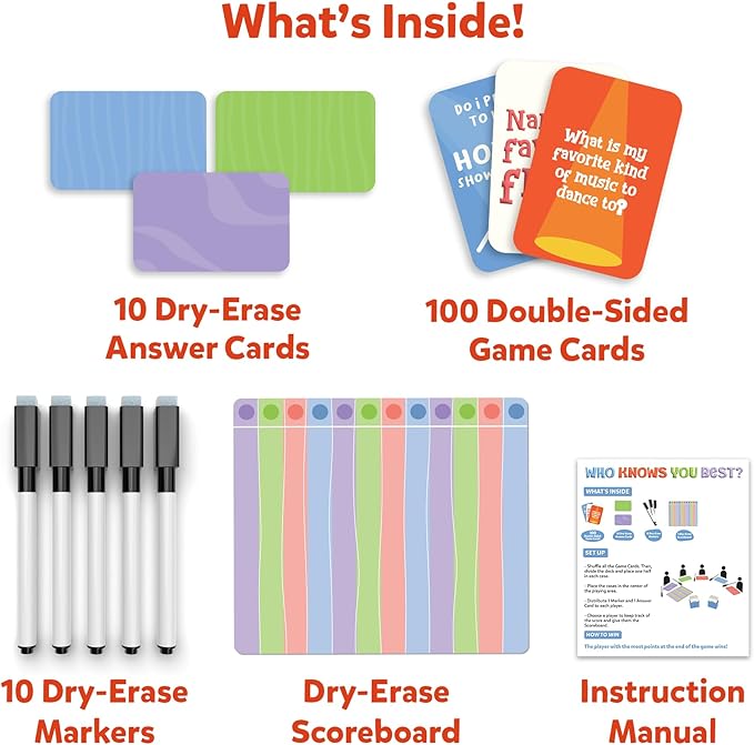 Skillmatics Who Knows You Best? Hilarious Family Card Game for Thanksgiving, Christmas, Game Nights & Parties for Kids, Teens & Adults, Stocking Stuffers, Gifts for Ages 8, 9, 10 and Up, 2025 Edition