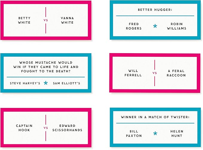 Brass Monkey Debatable Battle Edition – Social Party Game with 400 'Who Would Win in A Fight' Prompts to Argue About, 2+ Players
