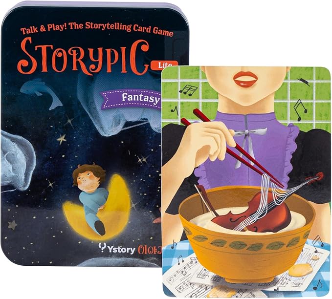[Storypic] Storypic Lite, Storytelling Cards, Tool for Creating Enjoyable Stories, Versatility for Use, Story Literacy Cards, for All Ages, 3.46 x 4.96 inch (C : Fantasy)