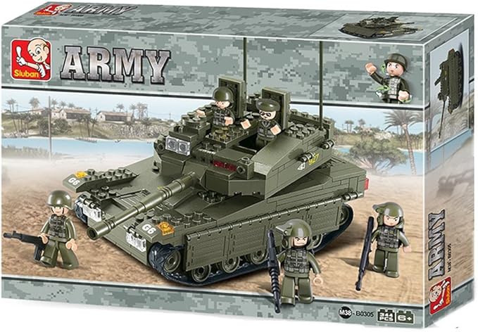 Sluban Merkava Tank 344 Pieces Building Blocks Set