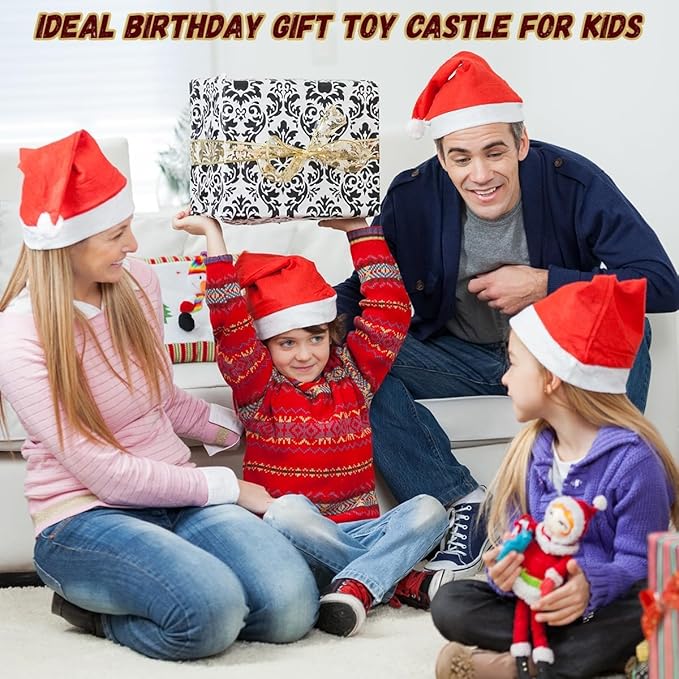 Mostop Medieval Castle Knight Toy Soldier Figures Army Men Toys, The Medieval Times Middle Ages Castle Building Toy Piracy Knight Action Figurines with with 20 Piracies, 12 Soldiers, 200 Mini Army Men