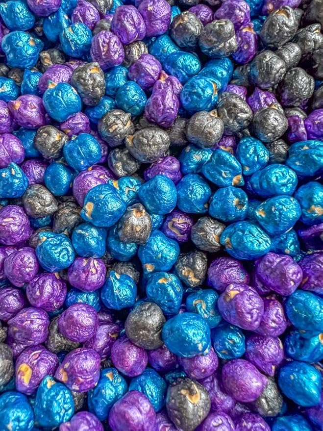 Colored Chickpeas for Sensory Play and Sensory Bins - Many Different Seasonal Colors (4 Cups, Outer Space 1)
