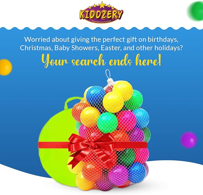 Kiddey Caterpillar Kids Play Tunnel and Tent with 50 Balls 2 Pc. Crawl Through Baby Ball Pit Pop up for Toddler and Babies, Indoor & Outdoor Jungle Gym Party Gift | Crawling Tunnels & Tents