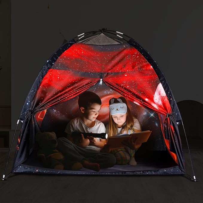 Kids Play Tent Lucky Castle Playhouse for Kid Easy Fun Dome Tent Camping Tent Indoor and Outdoor Imaginative Play Perfect Kid's Gift