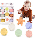 Sensory Balls for Babies,Ball for Toddlers 1-3, Soft & Textured Montessori Baby Toys 6 to 12 Months,Wheat Straw Soft Montessori Toys for Babies