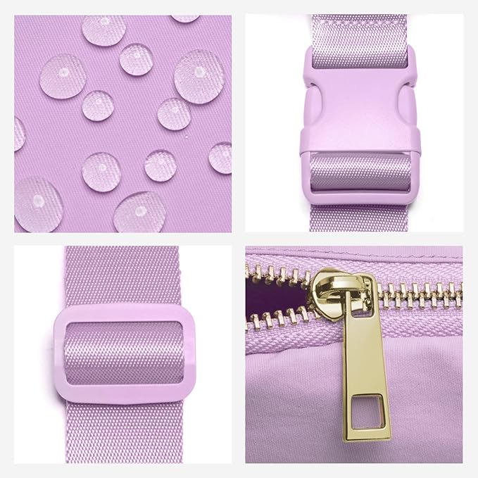 Gitus Gifts for 8 9 10 11 12 Year Old Girls Belt Bag Fanny Pack Crossbody Bags with Initial Letter Patch Cute Stuff Birthday Gifts for Teen Girls Women Personalized Trend Stuff (Lavender-R)