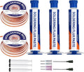 Solder Wick Braid And Solder Flux Paste, No Clean Soldering Flux(10cc) Soldering Remover Tool, 10ft Desoldering Wick Braid For Electronics Repair For Disassemble Electrical Components
