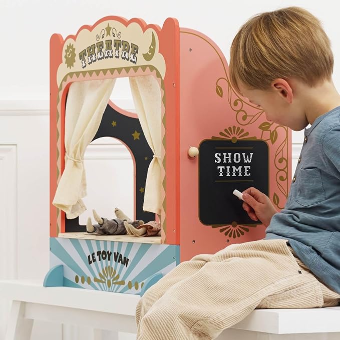 Le Toy Van – Wooden Tabletop Puppet Theatre | Imaginative Play Theatre - Suitable for Ages 3+ Years