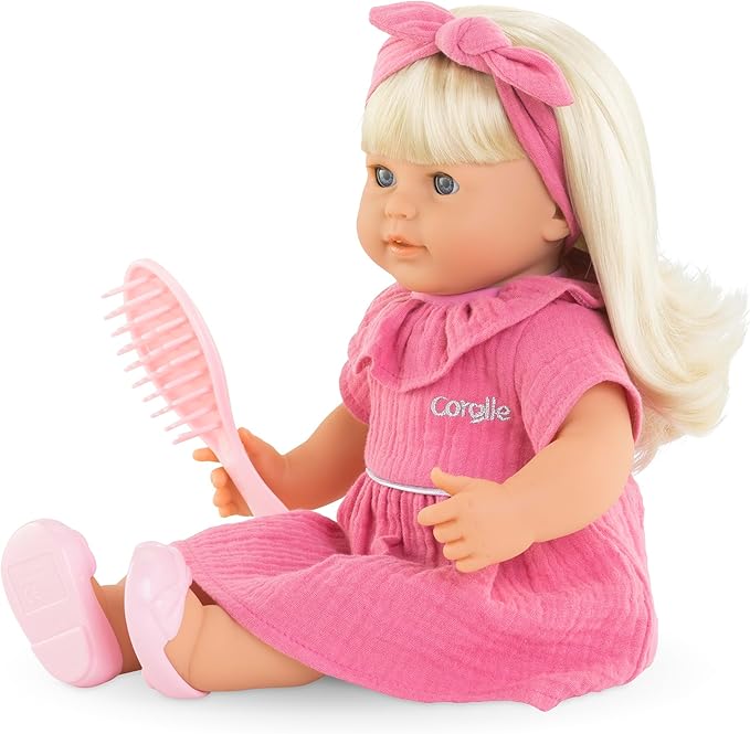 Corolle Jade - 14" Soft Baby Doll with Vanilla Scent, Pink Outfit & Sleeping Eyes for Girls Ages 18 Months+, Cute Reborn Realistic Baby Dolls for 2 Year Old Girls