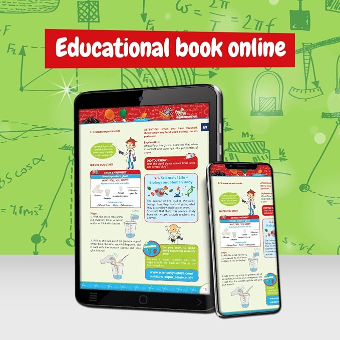 Science4you 150 Science Experiments for Kids Ages 8-12 - Super Science Kits for Kids, Chemistry Set + Stem Toys, Gifts for Boys and Girls Age 8 9 10+