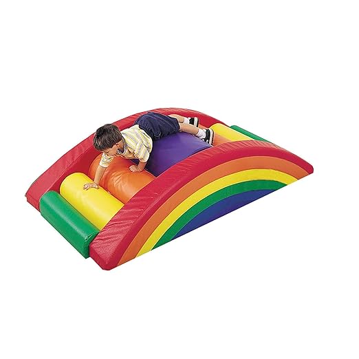 Children's Factory Rainbow Arch Climber, Toddler Indoor Playset, Baby Soft Play Equipment for Preschool, Daycare