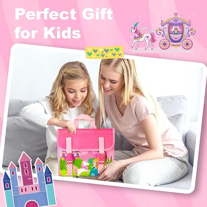 Montessori Busy Book for Toddlers 1 3, 19 in 1 Educational Learning Toys for Toddlers 2 4，Sensory Fine Motor Skills Activity Board for Girls Birthday Gifts,Busy Book Travel Toys