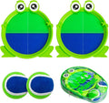 EVERICH Upgraded Toss and Catch Ball Game Set - Indoor and Outdoor Games for Kids 3-12, Beach Sand Pool Water Toy Includes 2 Paddles 2 Sticky Balls, Great Birthday Easter Gifts for Boys Girls