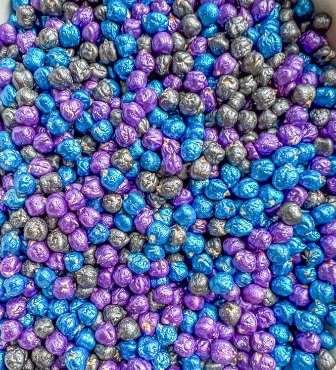 Colored Chickpeas for Sensory Play and Sensory Bins - Many Different Seasonal Colors (2 Cups, Outer Space 1)