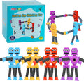Limpskys Suction Cup Robot Toy for Kids 3-5 5-7, Autism Sensory Products,Toys for Ages 5-7,Sensory Toys for Kids with Autism (12 Pack Robot)