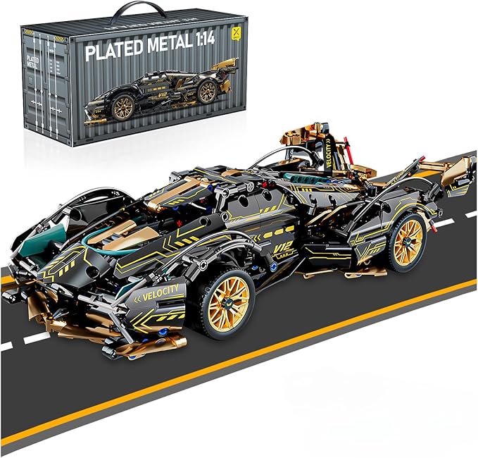 Sport Car Building Block Sets for Adults,Race Car Collectible 1:14 Model Scale Engineering Toy Birthday Gifts for Men Teens Boys Car Fans 8+ 8-12 12-16 13 14 14+