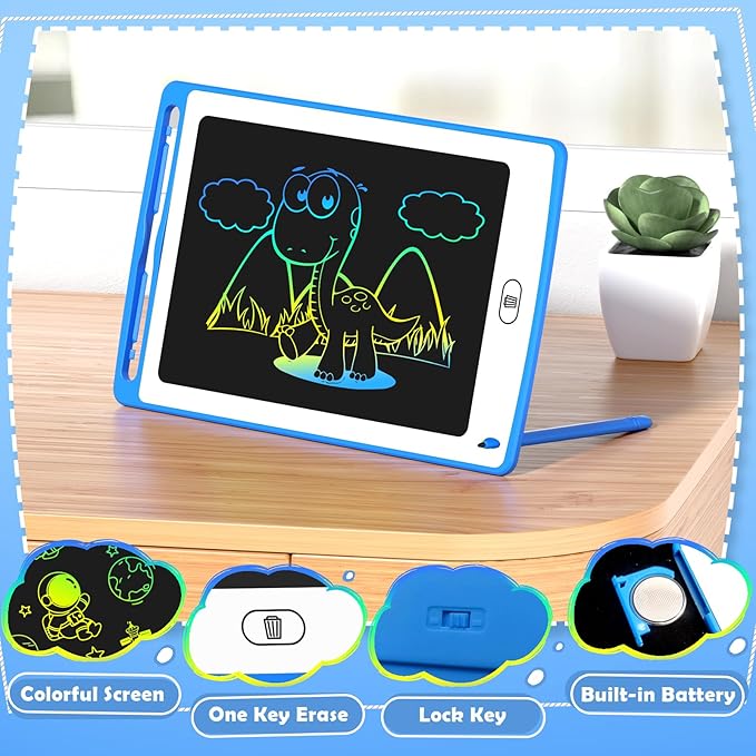 Party Favor LCD Writing Tablet for Kids, 8.5 Inch Colorful Doodle Board Drawing Tablet, Educational Learning Toys Birthday Gifts for Boys Girls Age 3 4 5 6 7 8 (12 Pack)