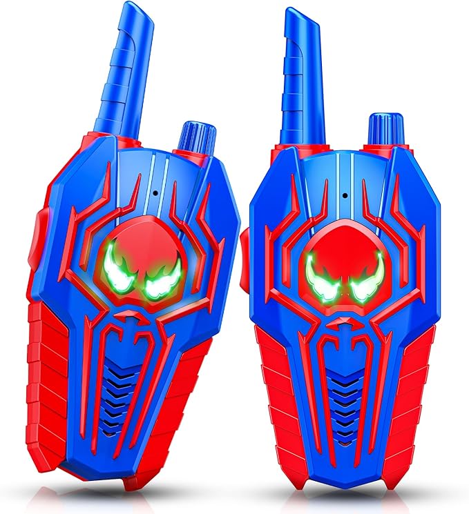 Kids Walkie Talkies for Boys: Toys Gifts for 3 4 5 6 7 8 Year Old Boys Girls Kids Walkie Talkies 2 Pack Outdoor Hiking Stocking Fillers Toy Age 3-8 Year Old Boy Girl Christmas Birthday Gifts Ages 5-7