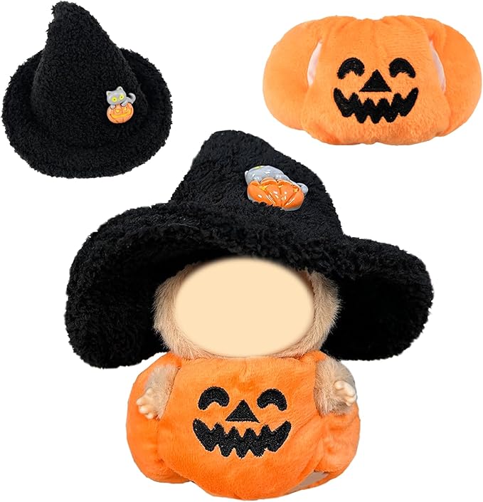 Doll Clothes 17cm/15cm Outfit Set Party Clothes High-End Fashion Outfits Suitable Accessories Christmas Cloak Halloween Premium Clothing 5.91-6.7 inch (No Doll) (01, CUTE02)
