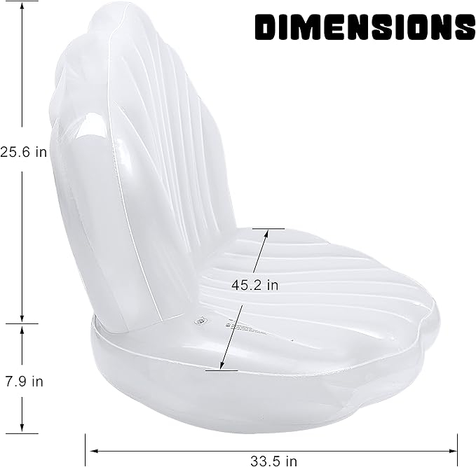 Zcaukya Inflatable Seashell Pool Float, Giant Clam Air-Filled Toys with Pearl Ball for Kids Birthday Party Swimming Pool Summer Beach Party Mermaid Ocean Theme Party Decor