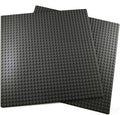 Apostrophe Games Building Blocks Base Plates Compatible with All Major Brands – 2 Pack, 10-1/16" x 10-1/16" Inches Baseplate for Building Bricks – Durable and Sturdy (2X Dark Gray)