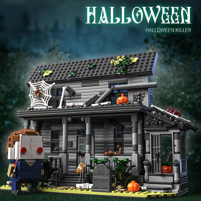 Halloween House Building Blocks Kits, Present for Friends and Fans，Collectible Decoration Building Toy(797 Pieces) Compatible with Lego