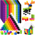 Jenaai 2000 Pieces Linking Cubes for Math Counting Cubes, Colorful Plastic Counting Blocks, Math Manipulatives Classroom Learning Supplies for Preschool Kindergarten Games