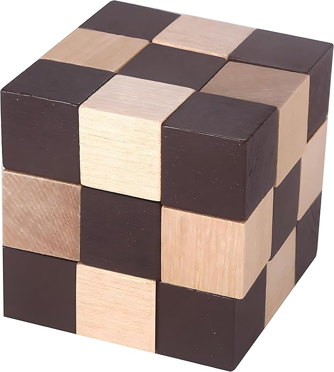 MAGIKON Brain Teaser Cube Puzzle Toy (Square Snake Cube)