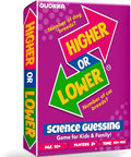 QUOKKA Trivia Board Games for Kids and Adults - Version V2.0 - Family Night Science Games 4xSet Higher or Lower Trivia Cards | Guess Fun Questions | 2 + Players - Challenge Your Science Knowledge