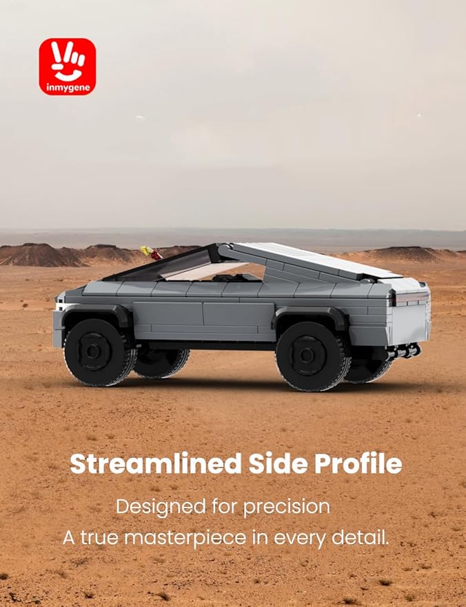 Cyber Themed Off-Road Truck Toy Building Kit, Futuristic Armored Pickup Model, Sci-Fi Brick Set for Collectors & Kids 6+