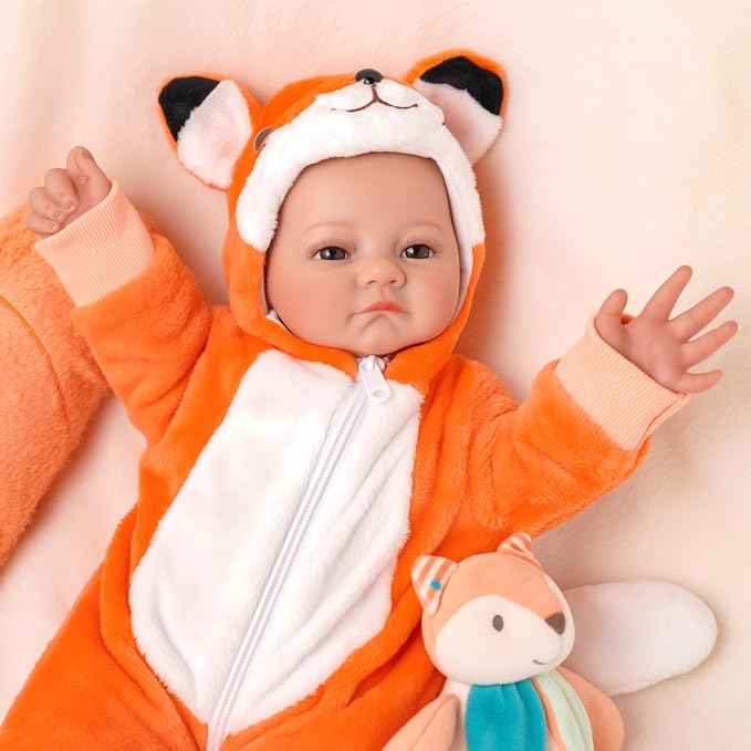 BABESIDE Baby Dolls 15-Inch Baby Dolls–Lightweight Soft Body Realistic Baby Doll Cute Smiling Lifelike Newborn Doll for Dress Up Play–5 Great Perceived Value for 3+ Year Old Girl Gift