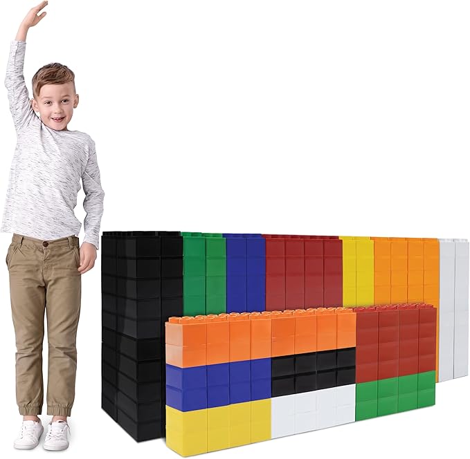 BiggoBlocks Large Building Blocks for Kids Ages 3-8 – 432 Piece Mega Set – Indoor & Outdoor STEM Toy for Boys & Girls
