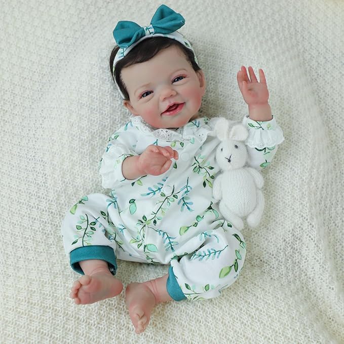 Lifelike Reborn Baby Dolls - 18 Inch Soft Vinyl Realistic-Newborn Baby Dolls Poseable Real Life Baby Girls Dolls with Accessories and Gift Box for Kids Age 3+