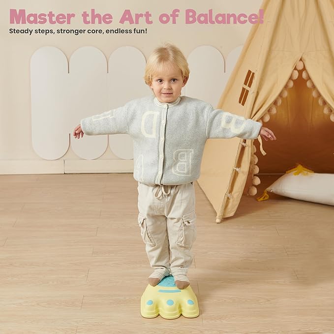 Stepping Stones – Indoor & Outdoor Obstacle Course Toys for Kids – Montessori Sensory & Motor Skill Development, Coordination & Active Play – Textured Educational Play Set