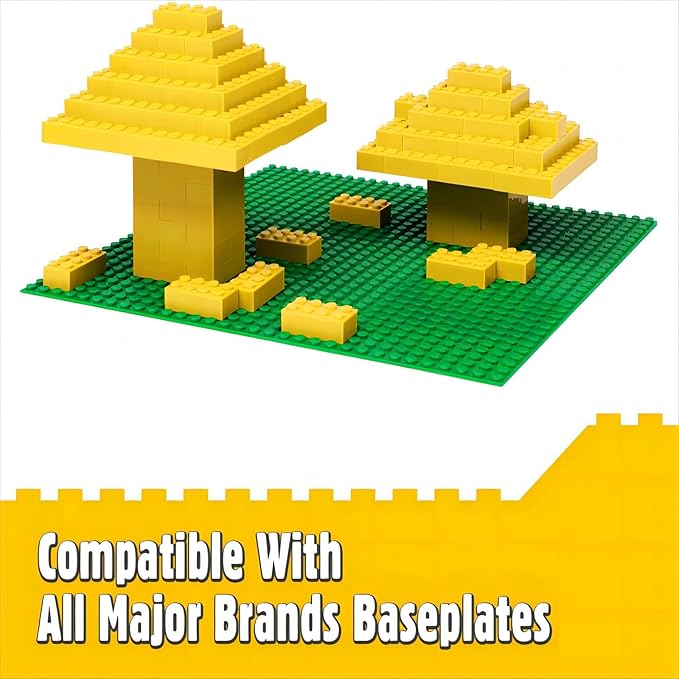 Classic Building Bricks 2x4, Compatible with Lego Parts and Pieces 3001, 110 Piece Bulk Building Block, Creative Building Block for Age 6+ Boys Girls and Bulk Enthusiast (Yellow)