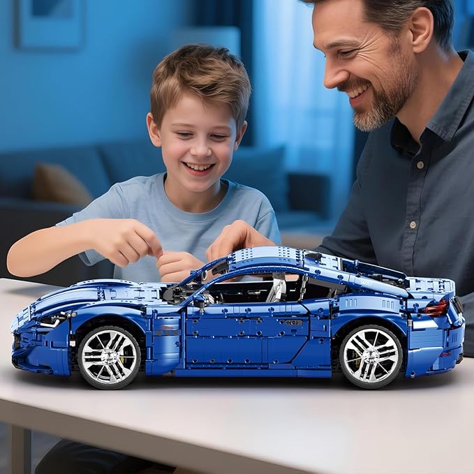 Reobrix Sports Car Building Blocks Set for Adults, 1:8 Vehicle Racing Car Toy Model Building Kit for Adult, 11010, Creative Gifts for Adults 14+ (5480PCS)