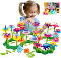 Byserten Gifts for 3-6 Year Old Girls Flower Garden Building Set 98 PCS Arts and Crafts for Girls 11 Colors Birthday Gifts Christmas
