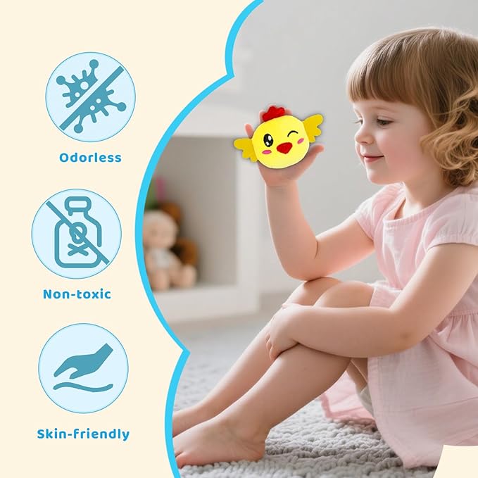RedCrab Farm Animal Baby Toys for 6-12 Months, Soft Barn with 6PCS Stuffed Farm Animals, Rattle, Crinkle, Mirror, Sensory Toys for 6-12 Months, Montessori Toy Gift for Infants & Toddlers Birthday