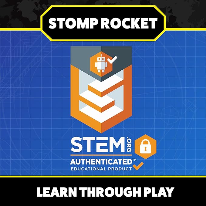 Stomp Rocket Original Dueling Rocket Launcher for Kids, 8 Rockets - Fun Backyard & Outdoor Kids Toys Gifts for Boys & Girls -Toy Foam Blaster Set Soars 200ft - Multi-Player Launcher Stand
