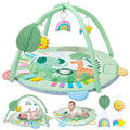 Baby Play Gym Mat Tummy Time Mat, Washable Baby Activity Play Mat for Sensory, Visual, Hearing, Touch Development, Baby Toys Shower Gift for Newborn