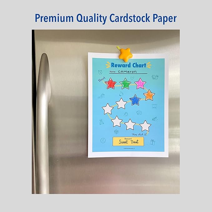 Color The Stars - Reward Chart for Kids (10 Sheets Included) - Child Gets Reward When They Complete a Sheet - Behavior Chart - Incentive Chart - Rewarding Kids at Home